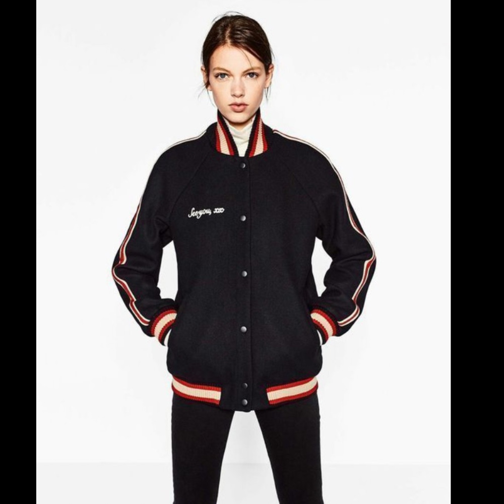 Zara Varsity Bomber